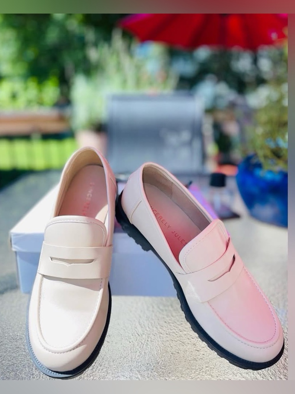 Sincerely Jules Broadmoor Cream Loafers size 7.5 - Picture 3 of 12